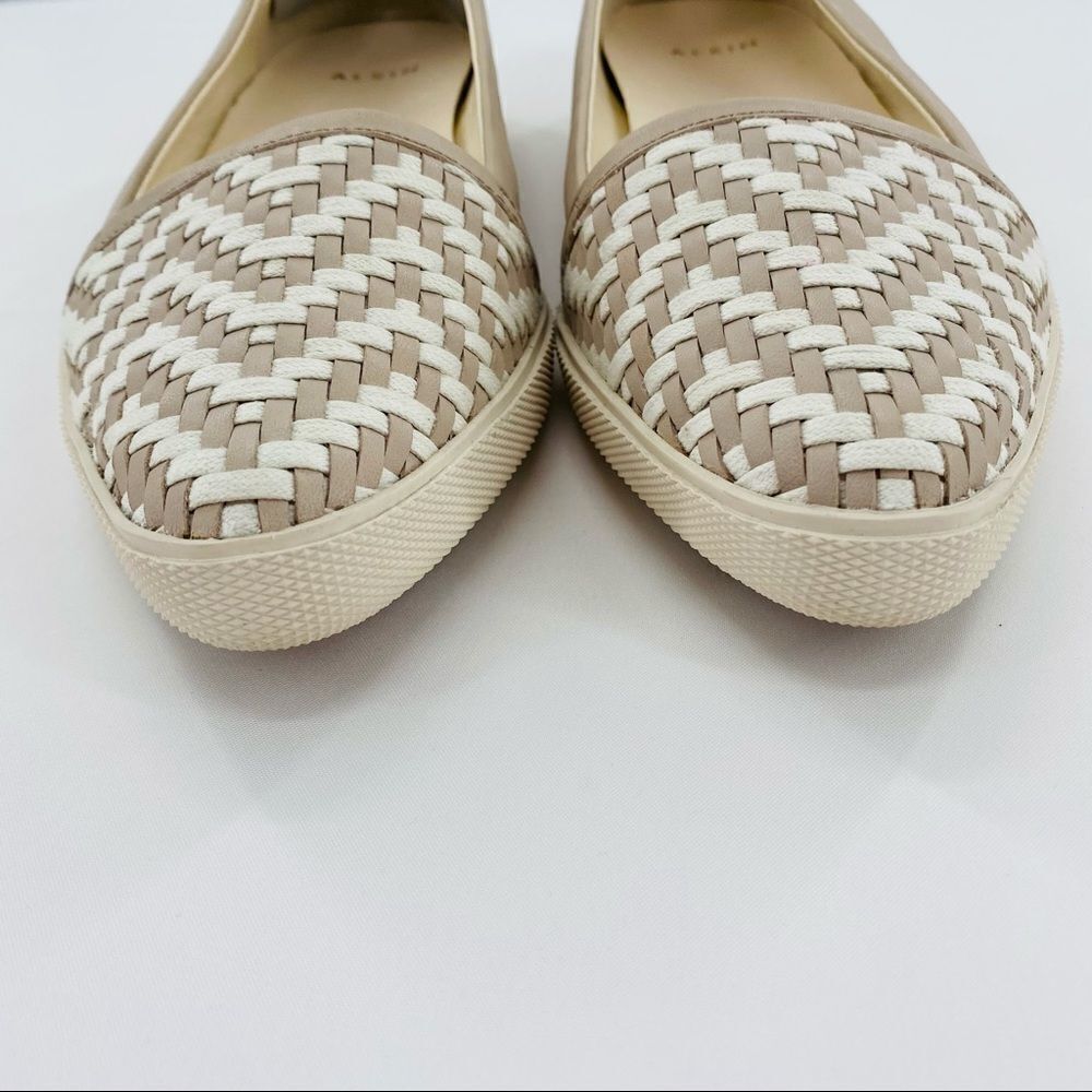 AERIN Daniela Woven Leather Pointed toe Flats - Picture 5 of 10